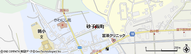 福井県福井市砂子坂町周辺の地図