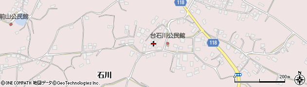 茨城県石岡市石川周辺の地図
