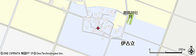 茨城県下妻市伊古立258周辺の地図