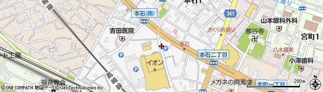 埼玉県熊谷市本石周辺の地図