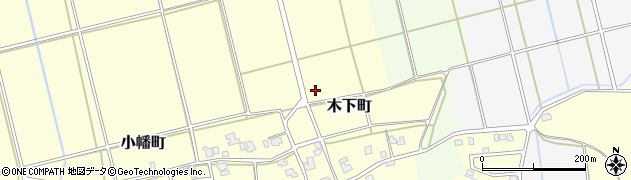 福井県福井市木下町周辺の地図