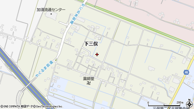 〒347-0007 埼玉県加須市下三俣の地図