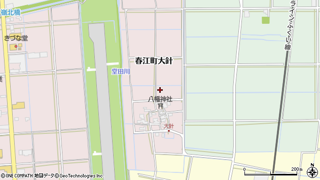 〒919-0421 福井県坂井市春江町大針の地図