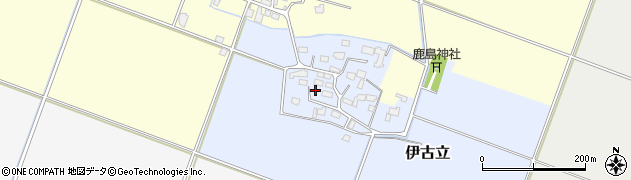 茨城県下妻市伊古立283周辺の地図