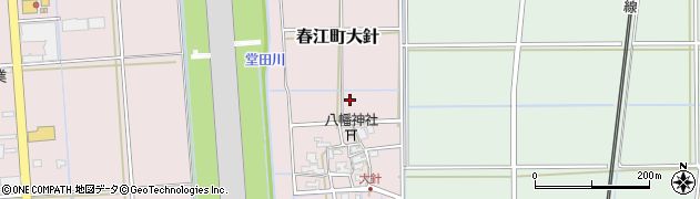 福井県坂井市春江町大針周辺の地図