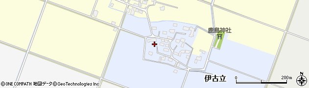 茨城県下妻市伊古立274周辺の地図