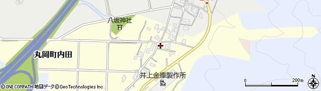 福井県坂井市丸岡町内田周辺の地図
