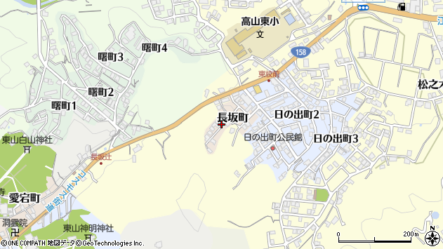 〒506-0804 岐阜県高山市長坂町の地図