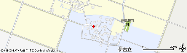 茨城県下妻市伊古立261周辺の地図