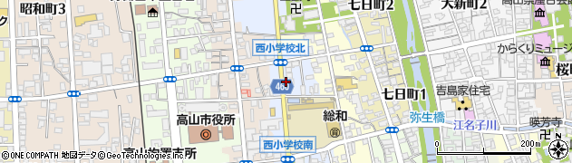 岐阜県高山市総和町周辺の地図