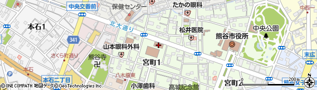 裁判所　熊谷簡易裁判所民事訴訟・民事調停係周辺の地図