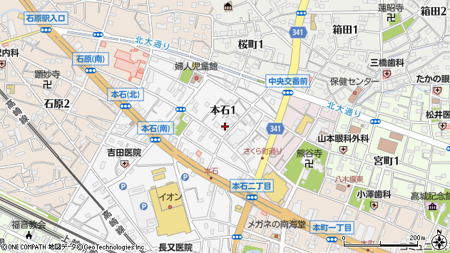 〒360-0815 埼玉県熊谷市本石の地図