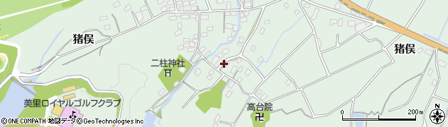 埼玉県美里町（児玉郡）猪俣周辺の地図