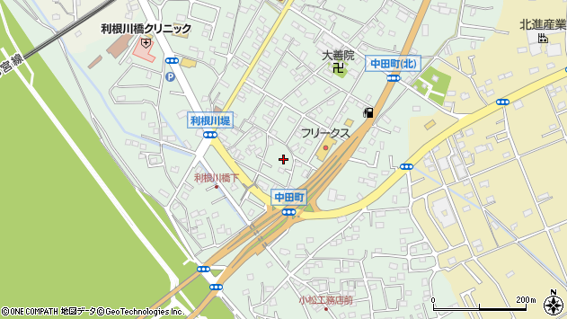 〒306-0053 茨城県古河市中田の地図