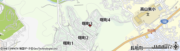 岐阜県高山市曙町3丁目周辺の地図