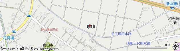 埼玉県羽生市砂山周辺の地図
