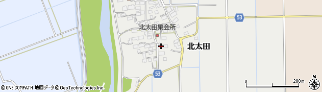 茨城県つくば市北太田586周辺の地図