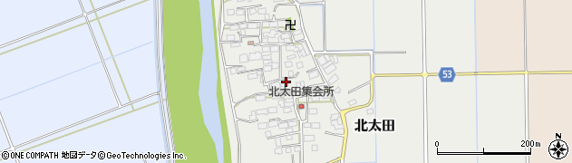 茨城県つくば市北太田546周辺の地図