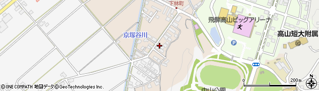 岐阜県高山市下林町608周辺の地図