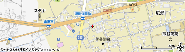 埼玉県熊谷市広瀬664周辺の地図