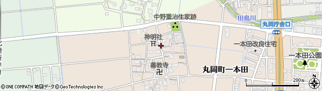 一本田周辺の地図