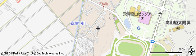 岐阜県高山市下林町609周辺の地図
