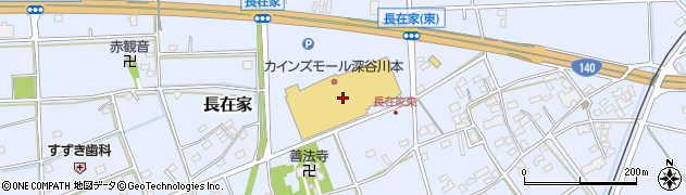 ベイシアフードセンター深谷川本店周辺の地図