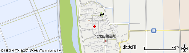 茨城県つくば市北太田周辺の地図