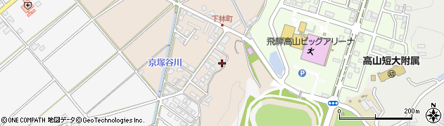 岐阜県高山市下林町612周辺の地図