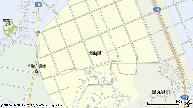 〒910-3106 福井県福井市池尻町の地図