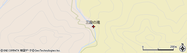 三段ノ滝周辺の地図
