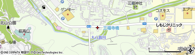 三福寺町周辺の地図