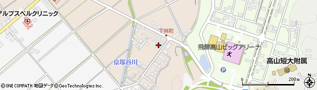 岐阜県高山市下林町593周辺の地図