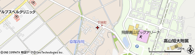 岐阜県高山市下林町591周辺の地図