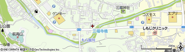 岐阜県高山市三福寺町183周辺の地図
