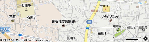 埼玉県熊谷市桜町周辺の地図