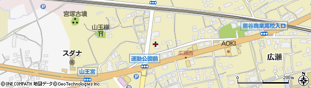 埼玉県熊谷市広瀬533周辺の地図