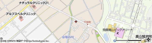 岐阜県高山市下林町587周辺の地図