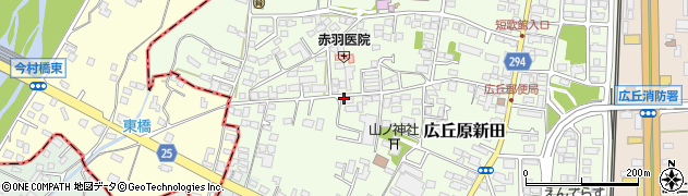 長野県塩尻市広丘原新田周辺の地図