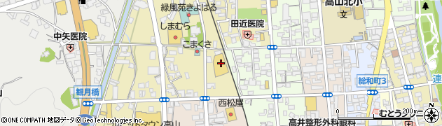 株式会社ヒマラヤ　高山店周辺の地図