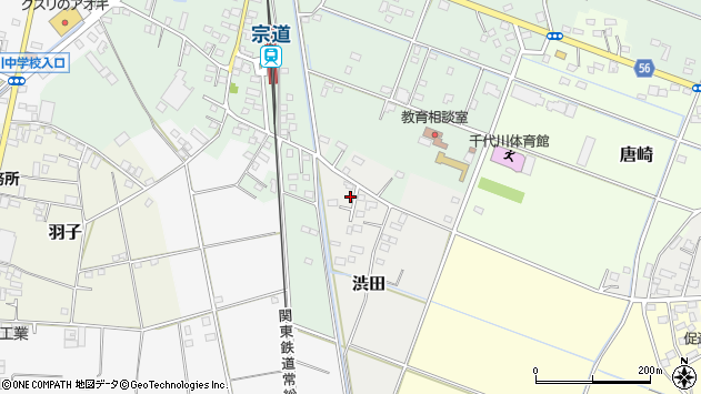 〒304-0815 茨城県下妻市渋田の地図