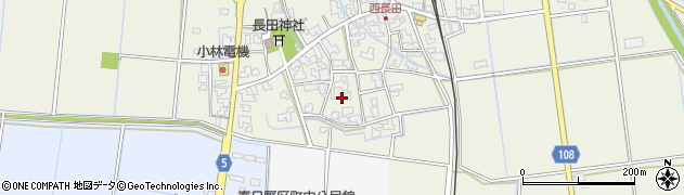 福井県坂井市春江町西長田周辺の地図