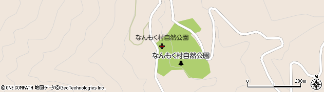 なんもく村自然公園キャンプ場周辺の地図