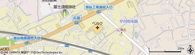 ベルク広瀬店周辺の地図