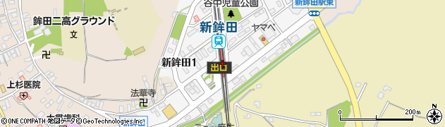 鹿島臨海鉄道株式会社　新鉾田駅周辺の地図
