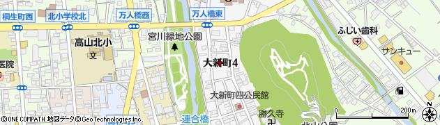 岩田館周辺の地図