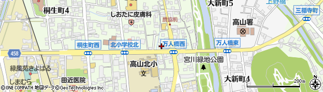 飛騨仏壇工匠館高山本店周辺の地図