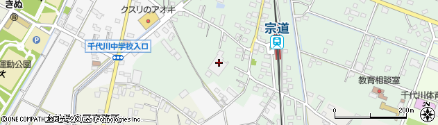 茨城県下妻市宗道201周辺の地図