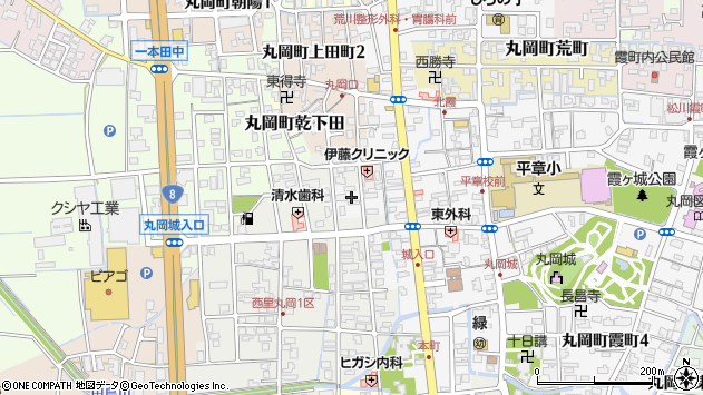 〒910-0241 福井県坂井市丸岡町柳町の地図