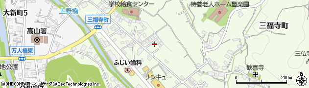 岐阜県高山市三福寺町413周辺の地図